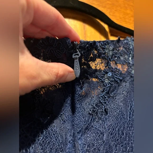 JJs House Elegant Long Sleeve Gray Dress with Cape - Picture 8 of 13